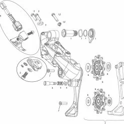 SRAM Ersatzteile Force 1, CX1 (2014) Schaltwerk