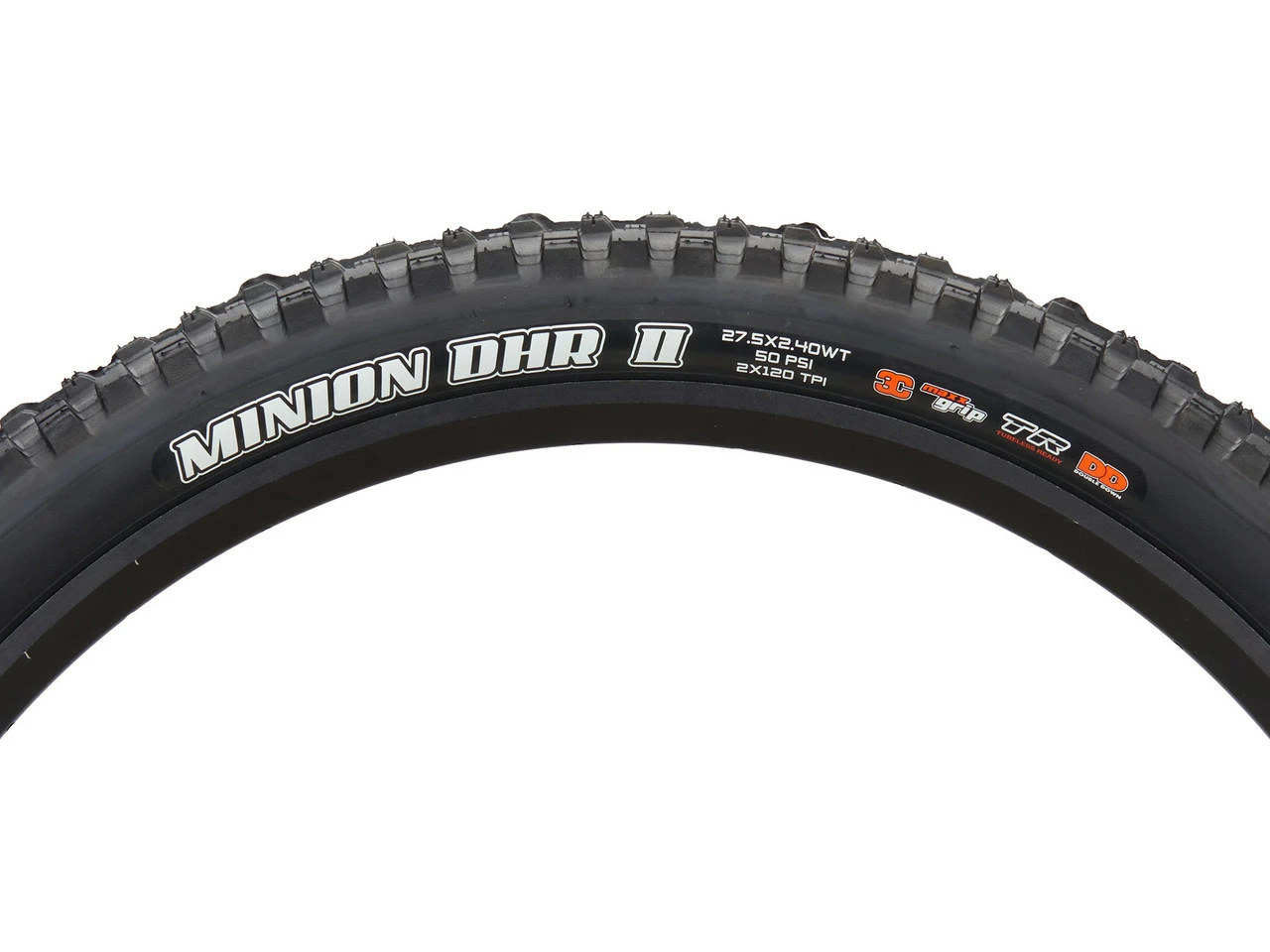 MAXXIS Minion DHR II 3C MaxxGrip DD WT TR 27,5" Faltreifen 5 MAXXIS Minion DHR II 3C MaxxGrip DD WT TR 27,5" Faltreifen – Bild 3